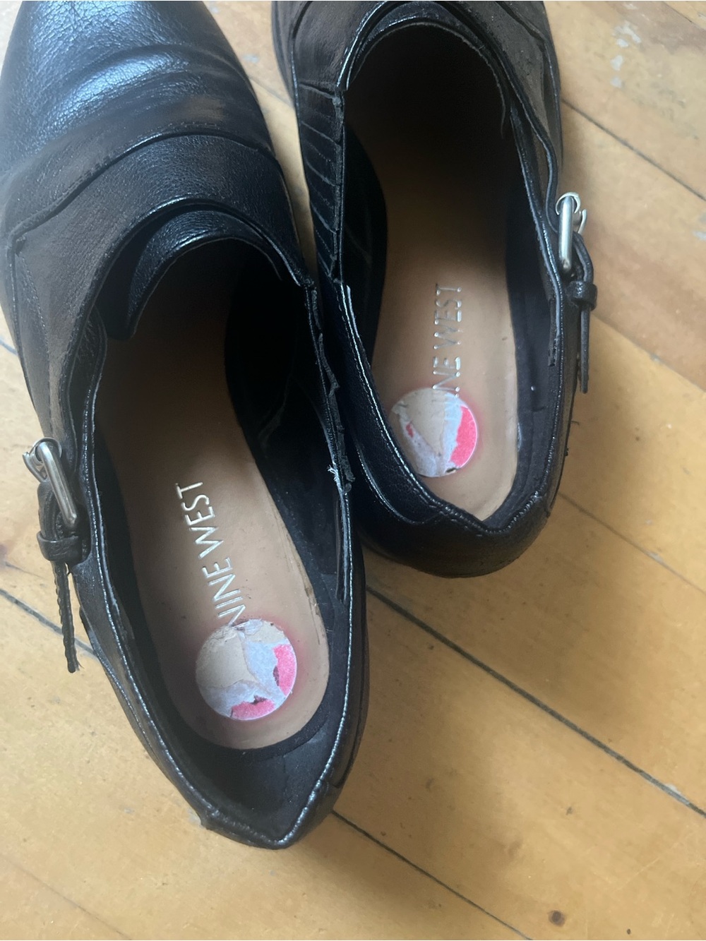 Nine West Black Leather monk strap shoes - Picture 6 of 9